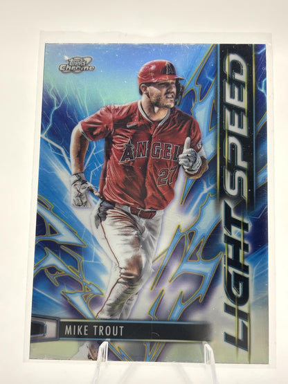 2025 Topps Chrome Cosmic #LS-14 Mike Trout Light Speed