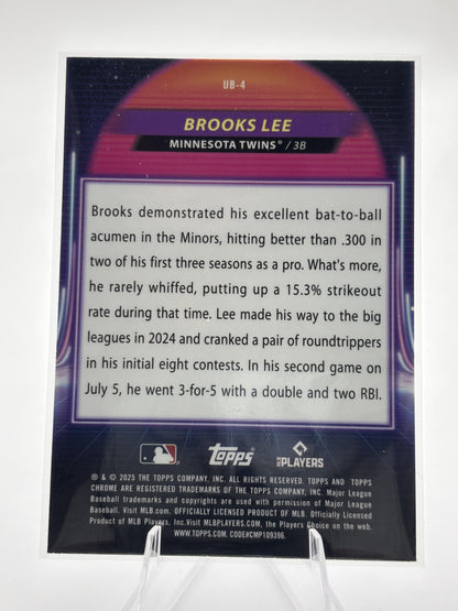 2025 Topps Chrome Cosmic #UB-4 Brooks Lee Ultraviolet Beam