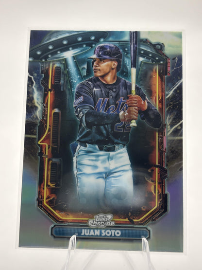 2025 Topps Chrome Cosmic #ET-10 Juan Soto Extraterrestrial Talent