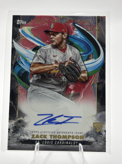 2023 Topps Inception #BRES-ZT Zack Thompson  #/50