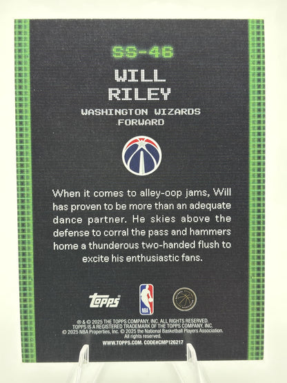 2025-26 Topps #SS-46 Will Riley Scan and Slam
