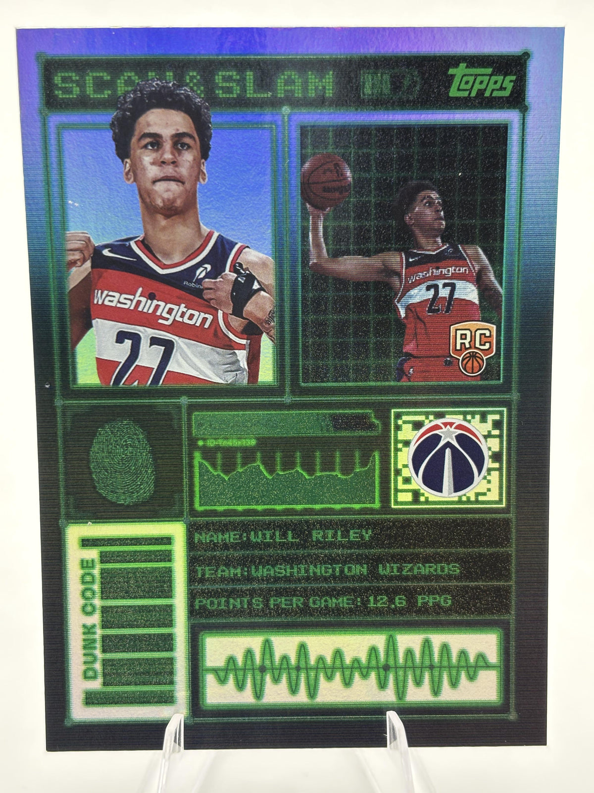 2025-26 Topps #SS-46 Will Riley Scan and Slam