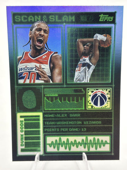 2025-26 Topps #SS-16 Alex Sarr Scan and Slam