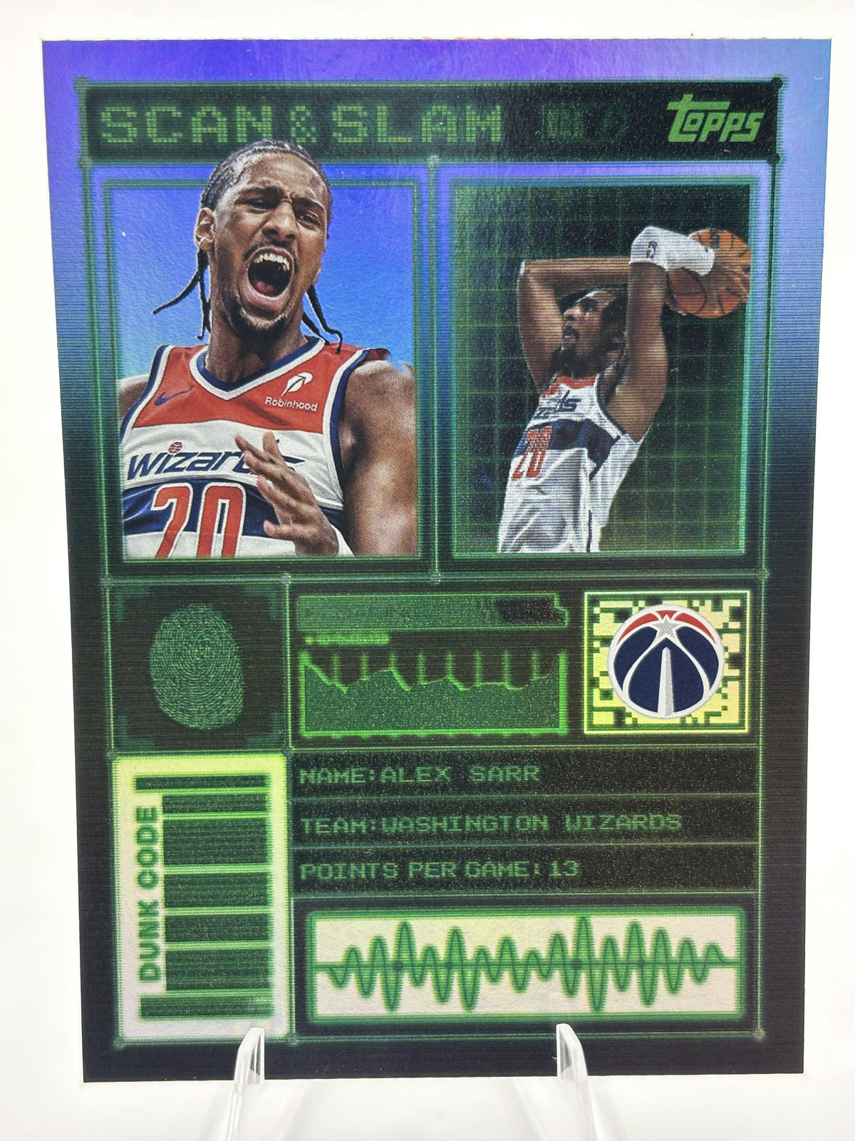 2025-26 Topps #SS-16 Alex Sarr Scan and Slam