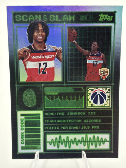 2025-26 Topps #SS-31 Tre Johnson III Scan and Slam