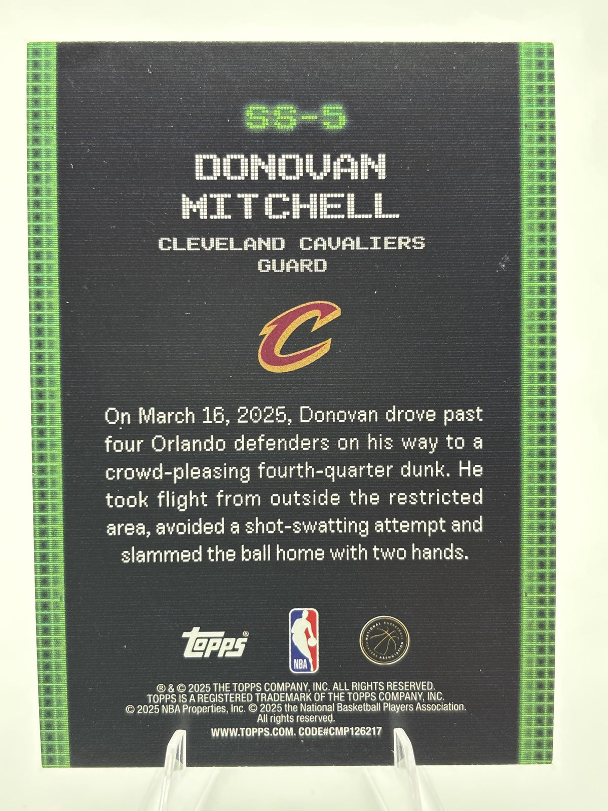 2025-26 Topps #SS-5 Donovan Mitchell Scan and Slam