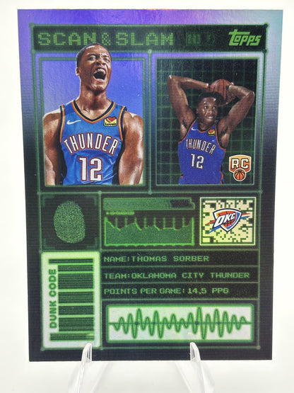 2025-26 Topps #SS-40 Thomas Sorber Scan and Slam