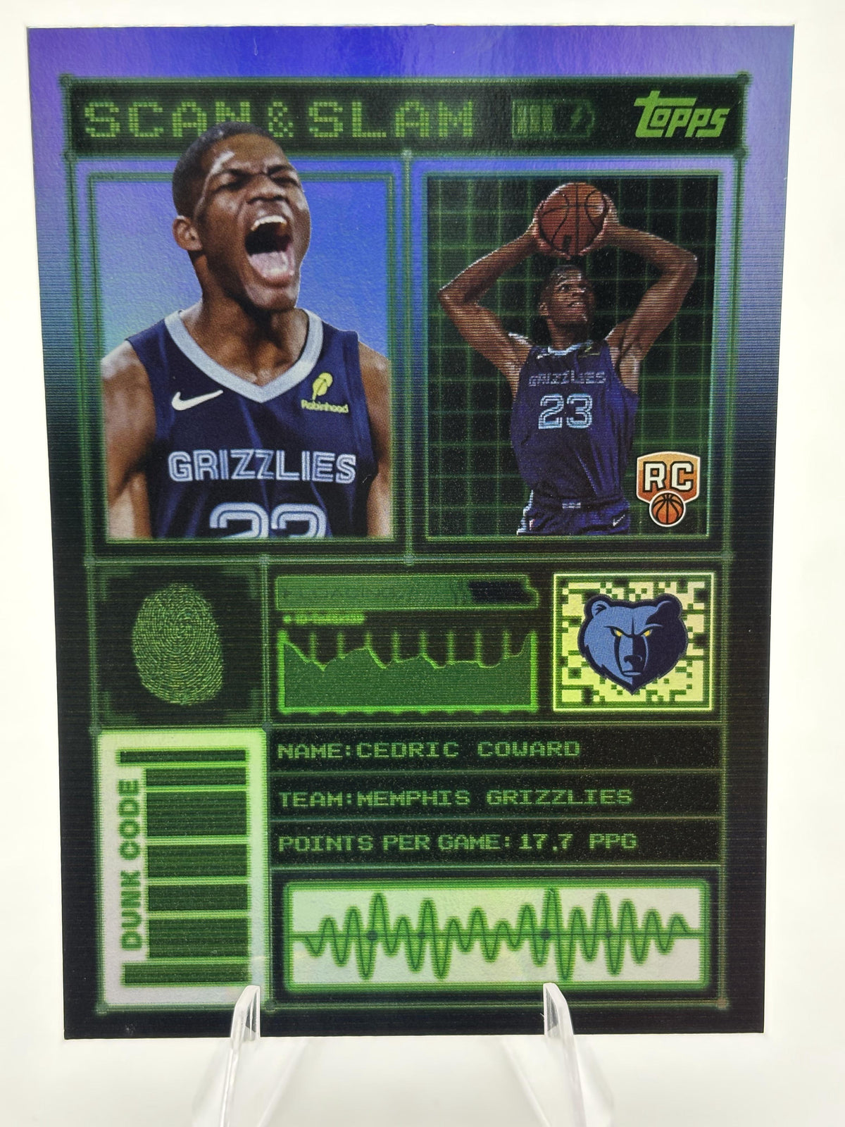 2025-26 Topps #SS-36 Cedric Coward Scan and Slam