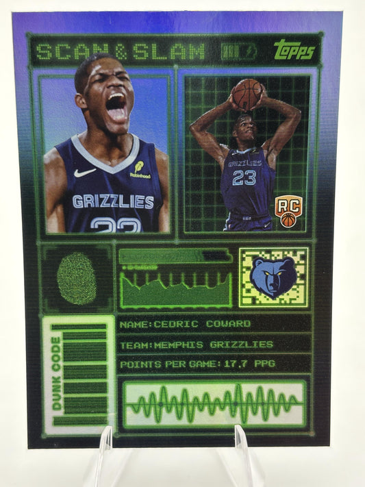 2025-26 Topps #SS-36 Cedric Coward Scan and Slam