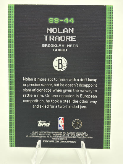 2025-26 Topps #SS-44 Nolan Traore Scan and Slam