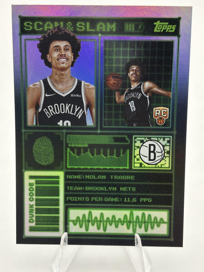 2025-26 Topps #SS-44 Nolan Traore Scan and Slam