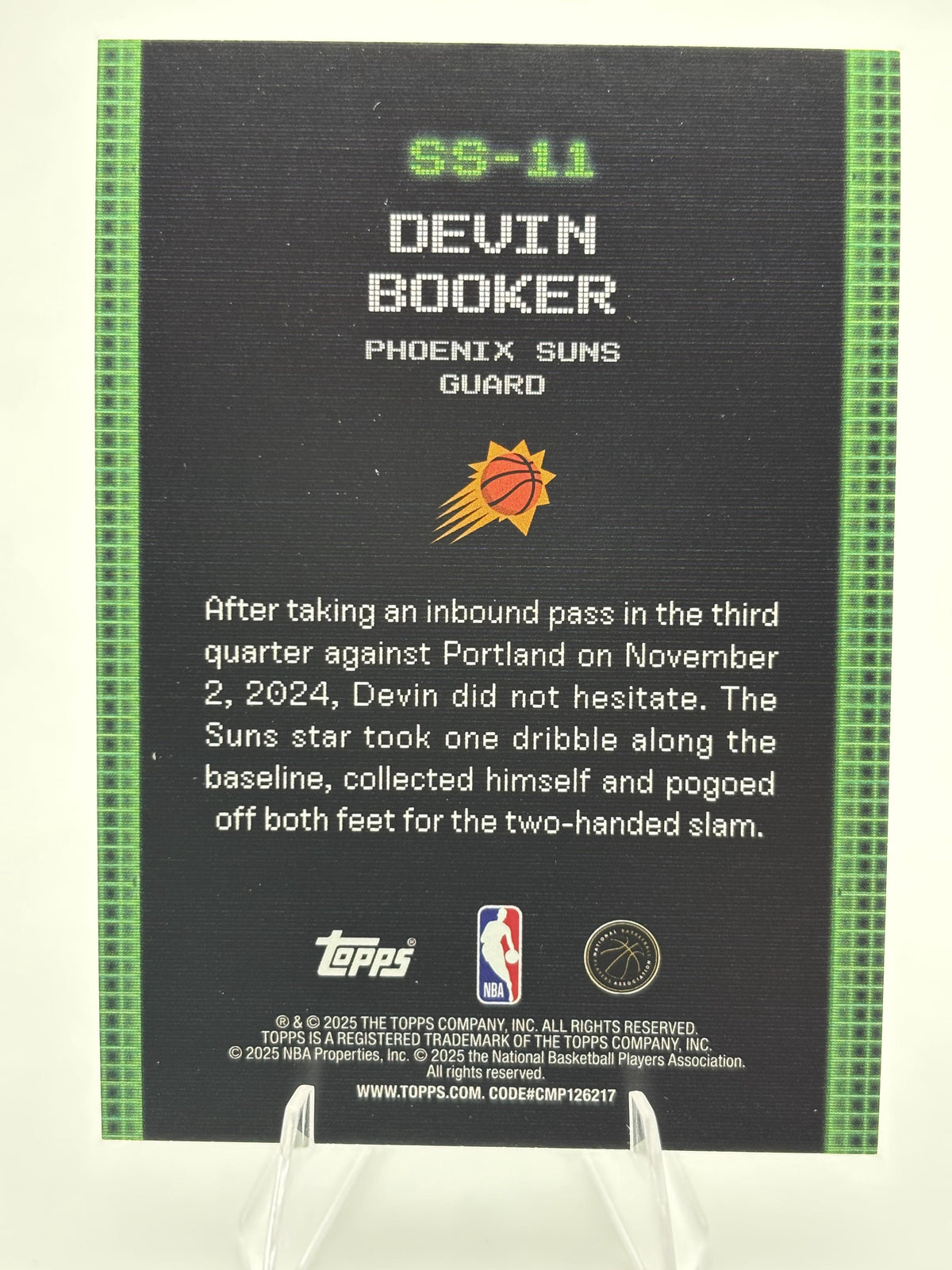 2025-26 Topps #SS-11 Devin Booker Scan and Slam