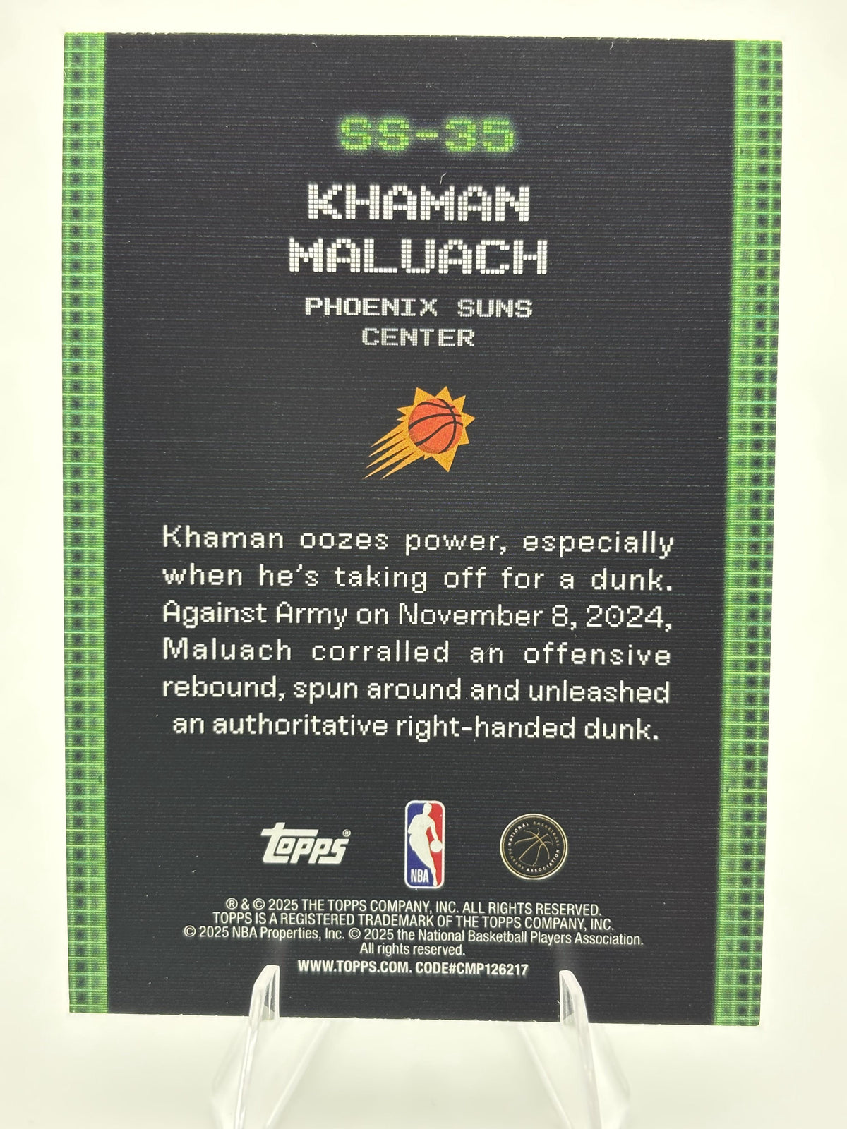 2025-26 Topps #SS-35 Khaman Maluach Scan and Slam