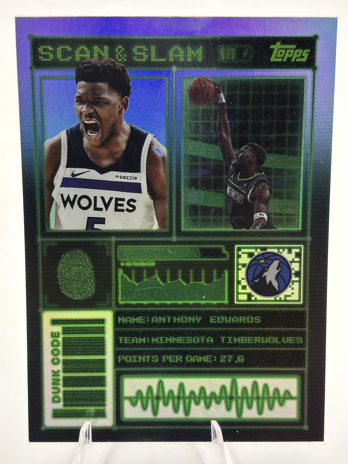 2025-26 Topps #SS-9 Anthony Edwards Scan and Slam