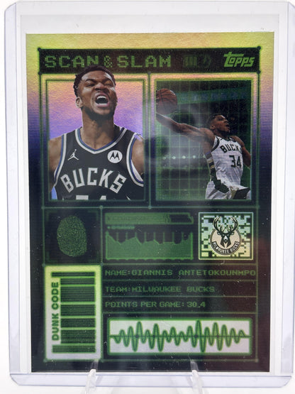 2025-26 Topps #SS-3 Giannis Antetokounmpo Scan and Slam