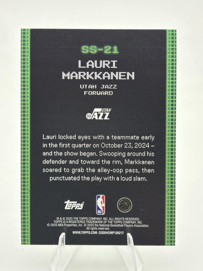 2025-26 Topps #SS-21 Lauri Markkanen Scan and Slam