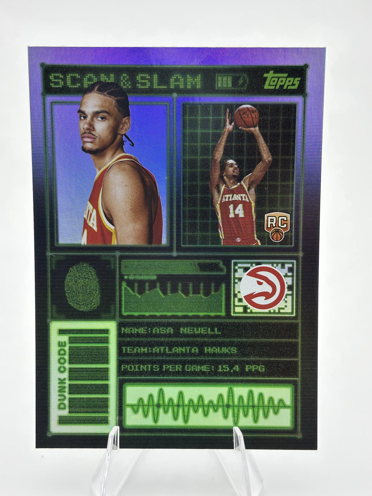 2025-26 Topps #SS-48 Asa Newell Scan and Slam