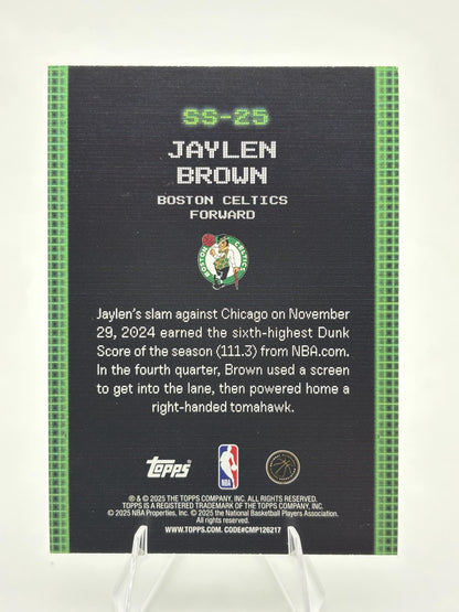 2025-26 Topps #SS-25 Jaylen Brown Scan and Slam