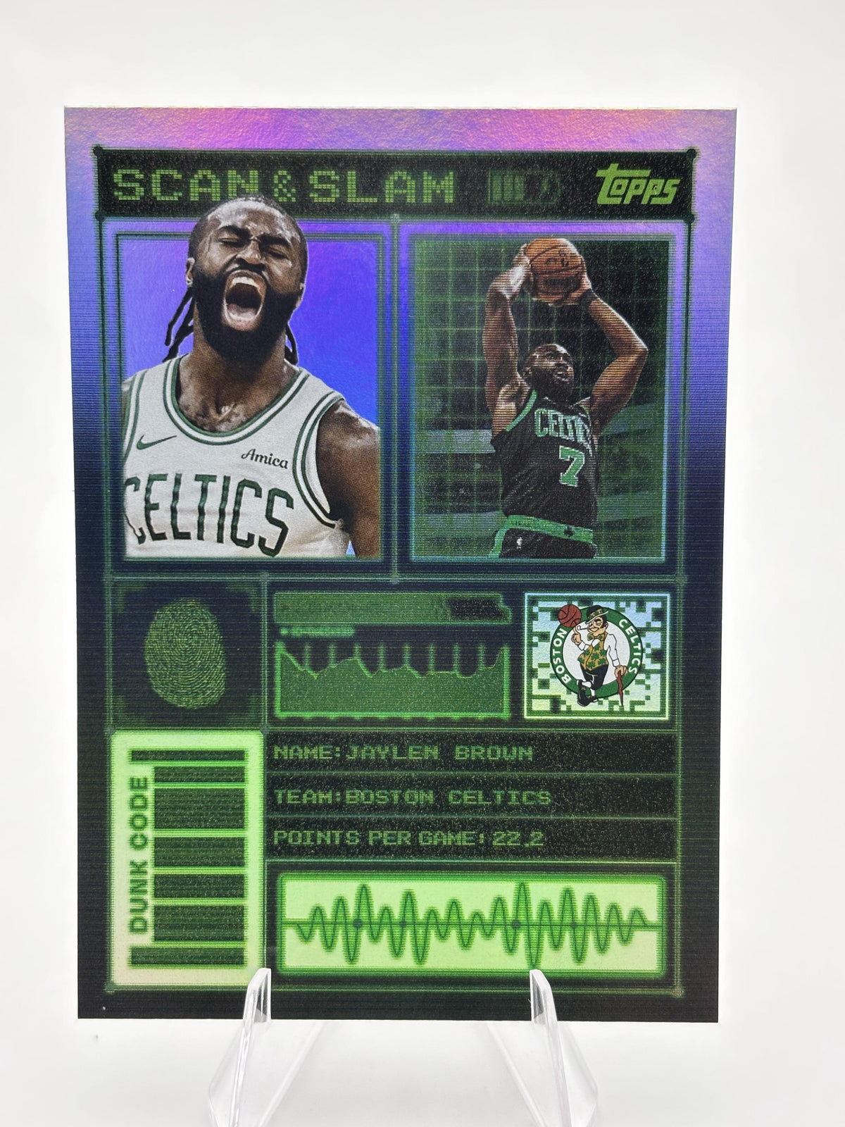2025-26 Topps #SS-25 Jaylen Brown Scan and Slam