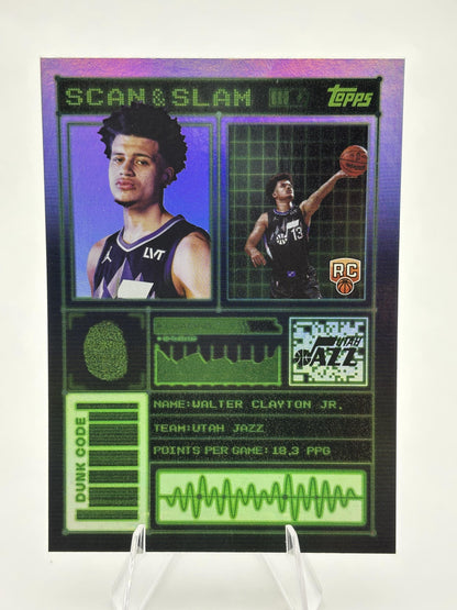 2025-26 Topps #SS-43 Walter Clayton Jr. Scan and Slam