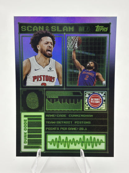 2025-26 Topps #SS-10 Cade Cunningham Scan and Slam