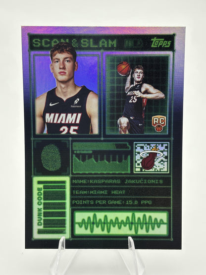 2025-26 Topps #SS-45 Kasparas Jakucionis Scan and Slam