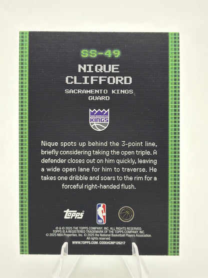 2025-26 Topps #SS-49 Nique Clifford Scan and Slam