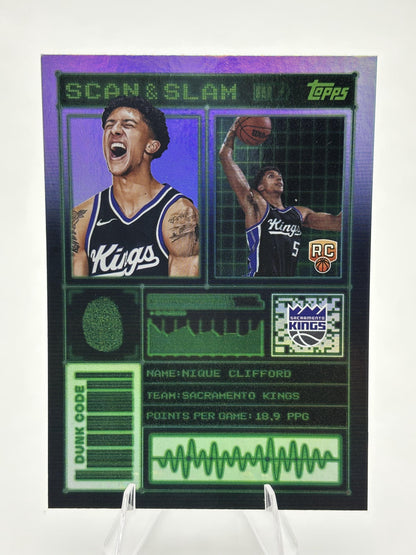 2025-26 Topps #SS-49 Nique Clifford Scan and Slam