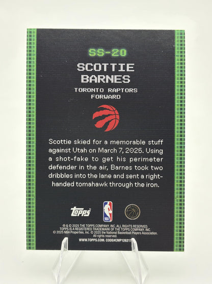 2025-26 Topps #SS-20 Scottie Barnes Scan and Slam