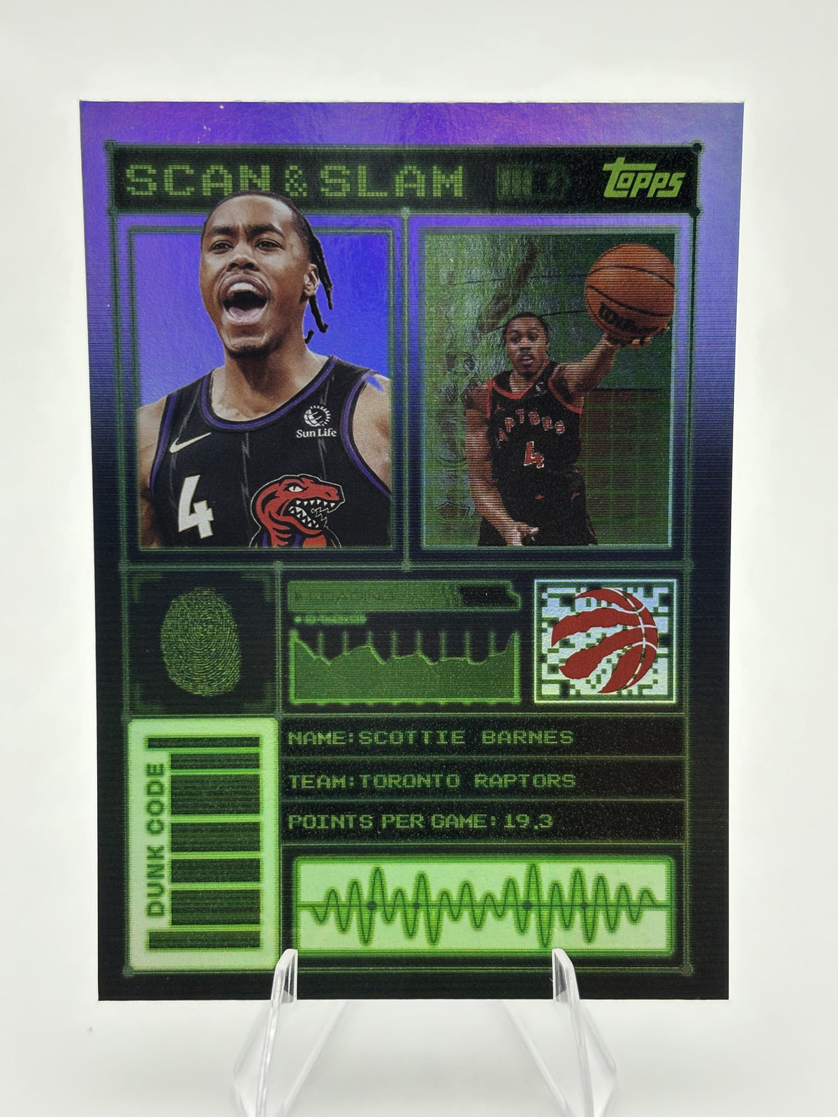 2025-26 Topps #SS-20 Scottie Barnes Scan and Slam