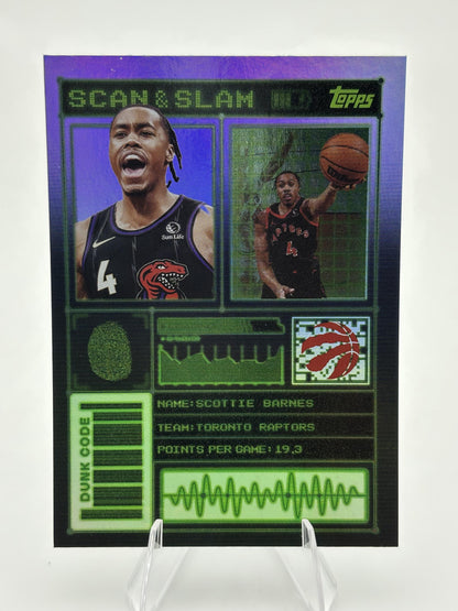 2025-26 Topps #SS-20 Scottie Barnes Scan and Slam