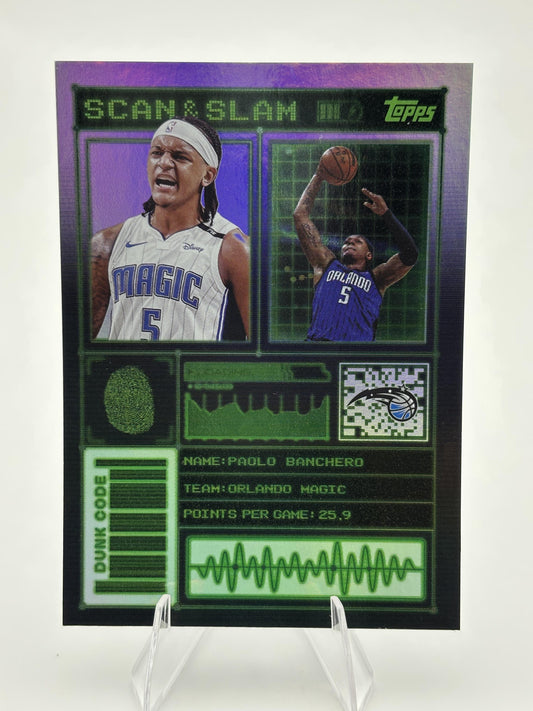 2025-26 Topps #SS-6 Paolo Banchero Scan and Slam