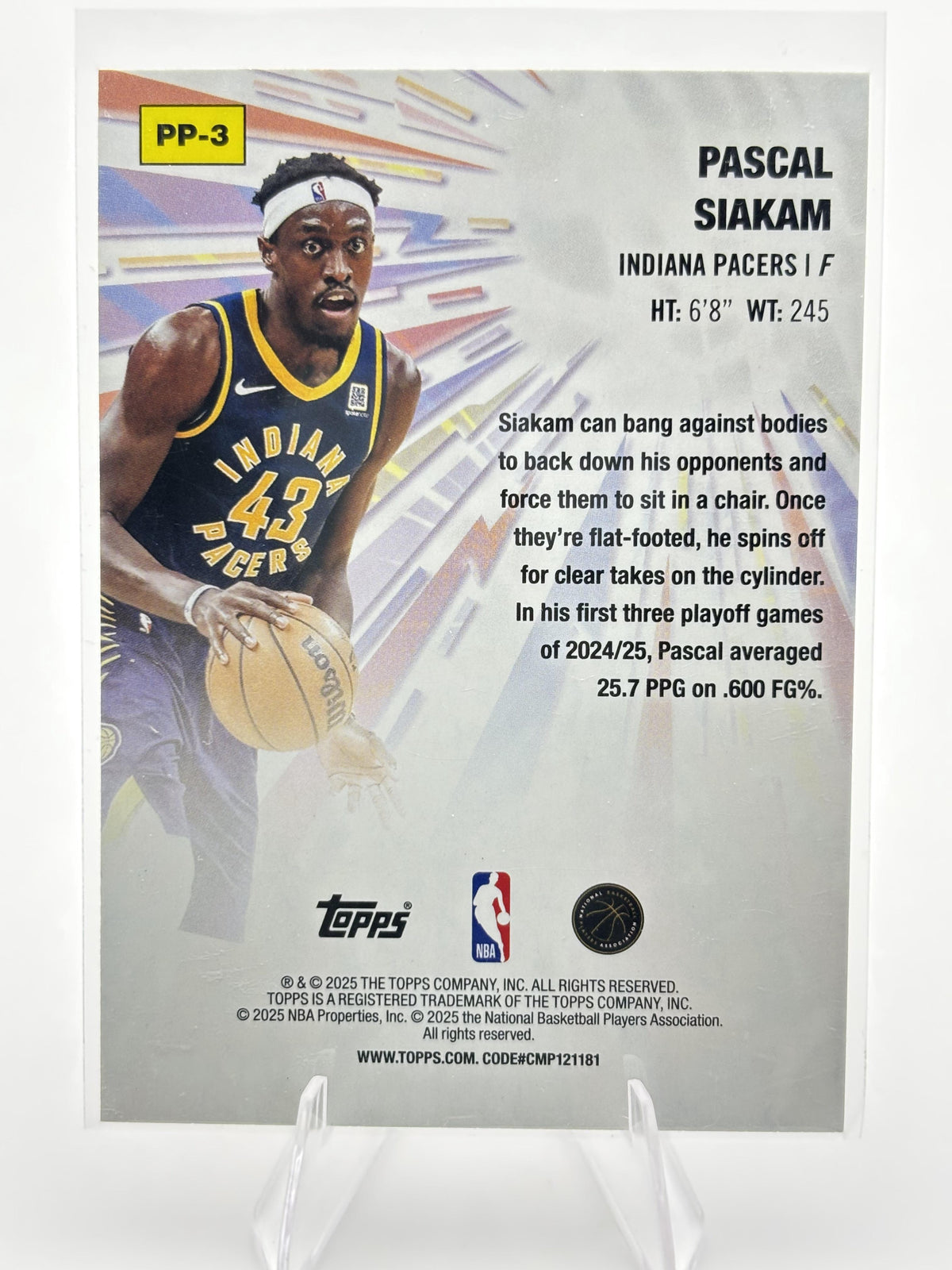 2025-26 Topps #PP-3 Pascal Siakam Power Players