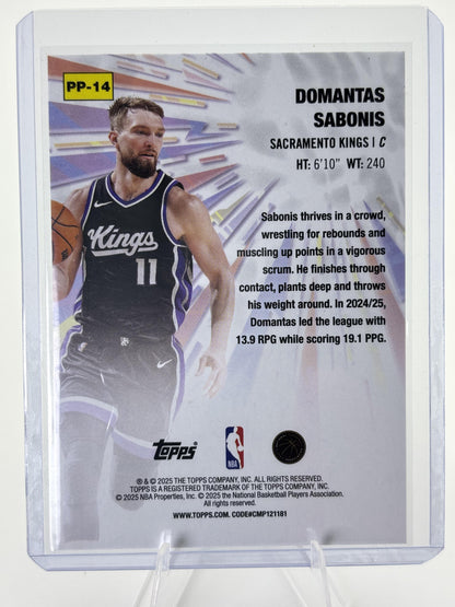 2025-26 Topps #PP-14 Domantas Sabonis Power Players Holo Foil