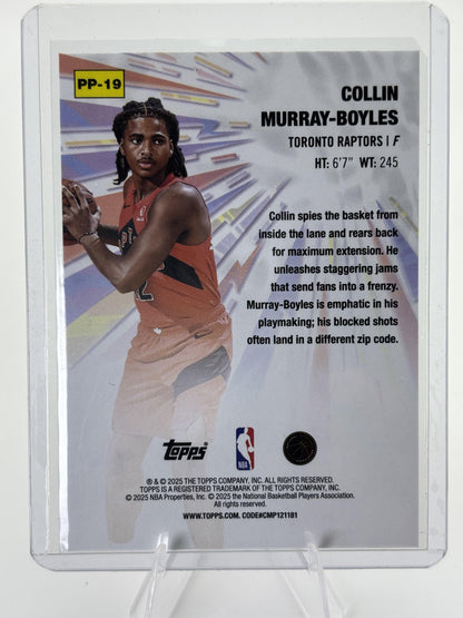 2025-26 Topps #PP-19 Collin Murray-Boyles Power Players Holo Foil