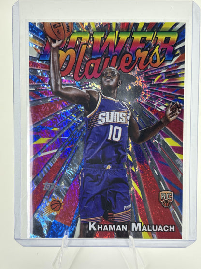2025-26 Topps #PP-20 Khaman Maluach Power Players Holo Foil