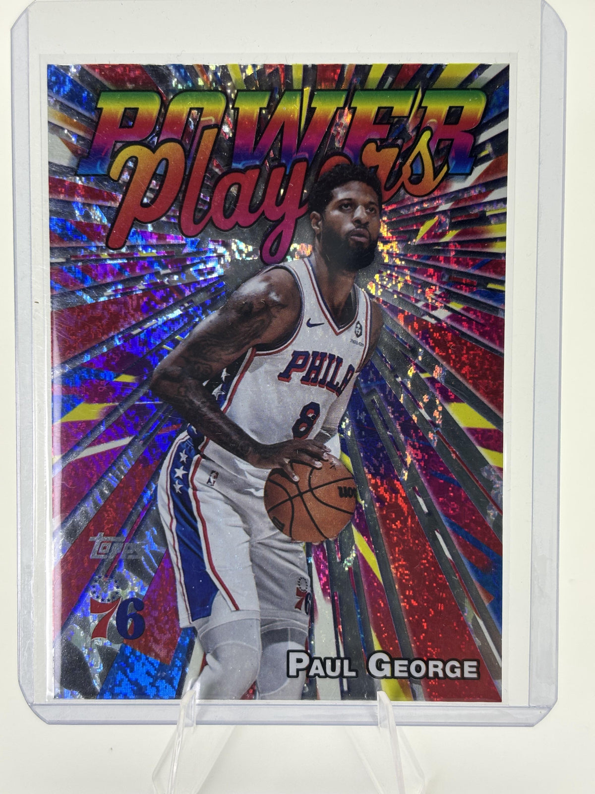2025-26 Topps #PP-11 Paul George Power Players Holo Foil