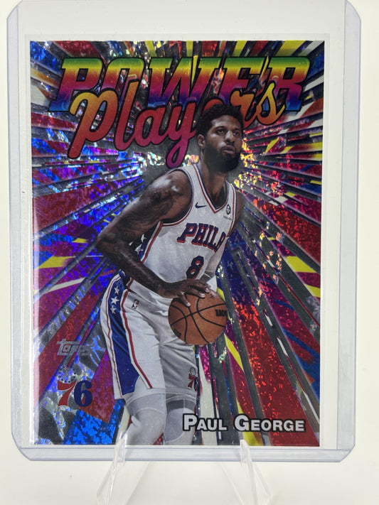 2025-26 Topps #PP-11 Paul George Power Players Holo Foil