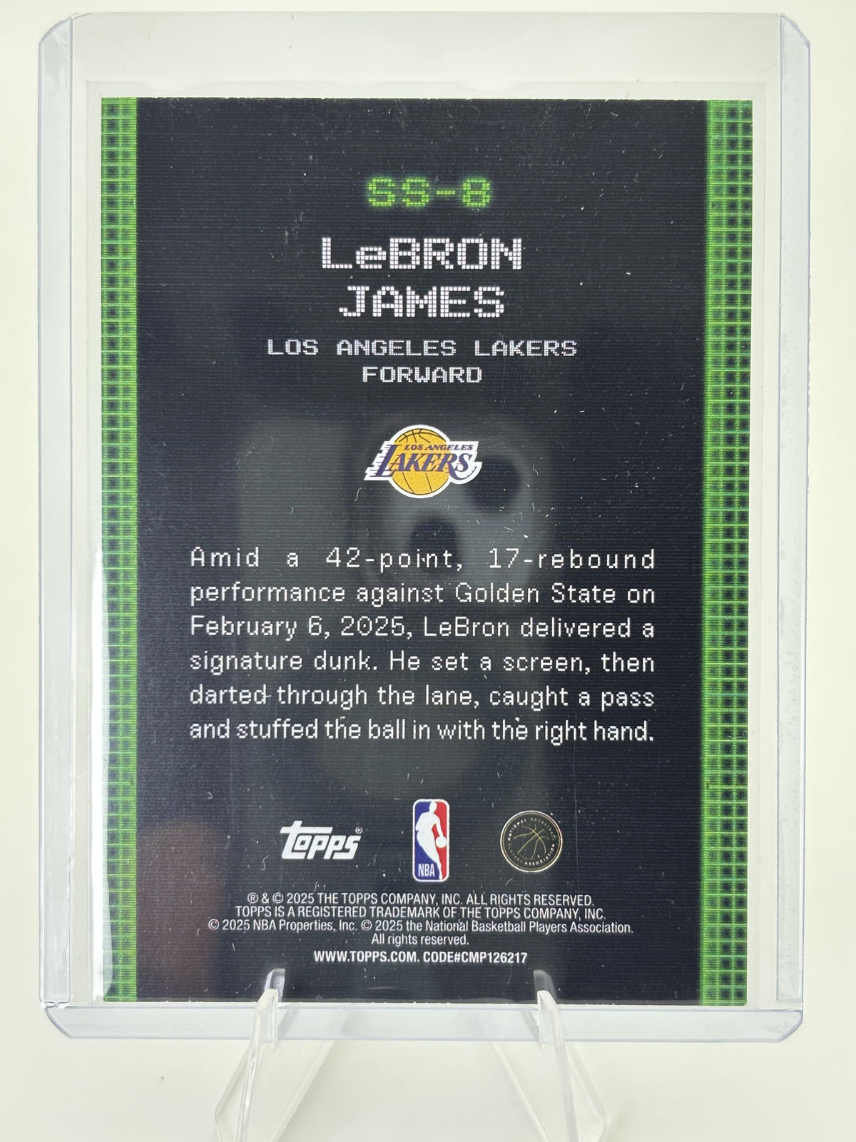 2025-26 Topps #SS-8 LeBron James Scan and Slam