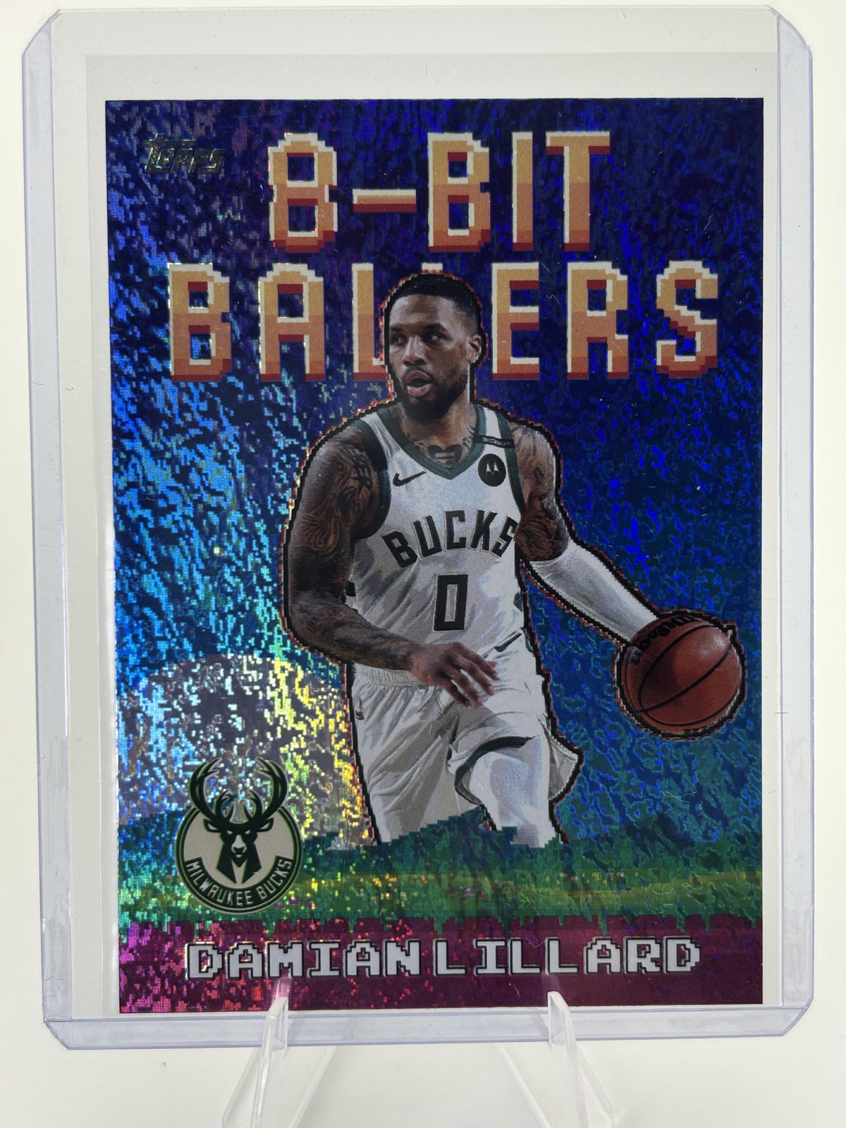 2025-26 Topps #8B-8 Damian Lillard 8-Bit Ballers Holo Foil