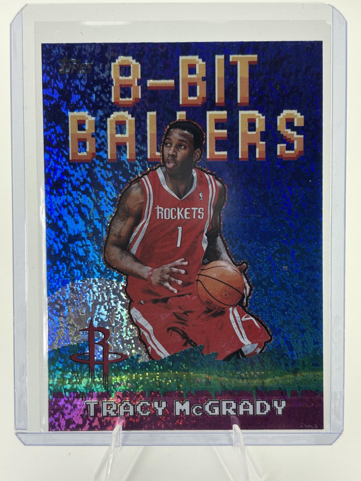 2025-26 Topps #8B-27 Tracy McGrady 8-Bit Ballers Holo Foil