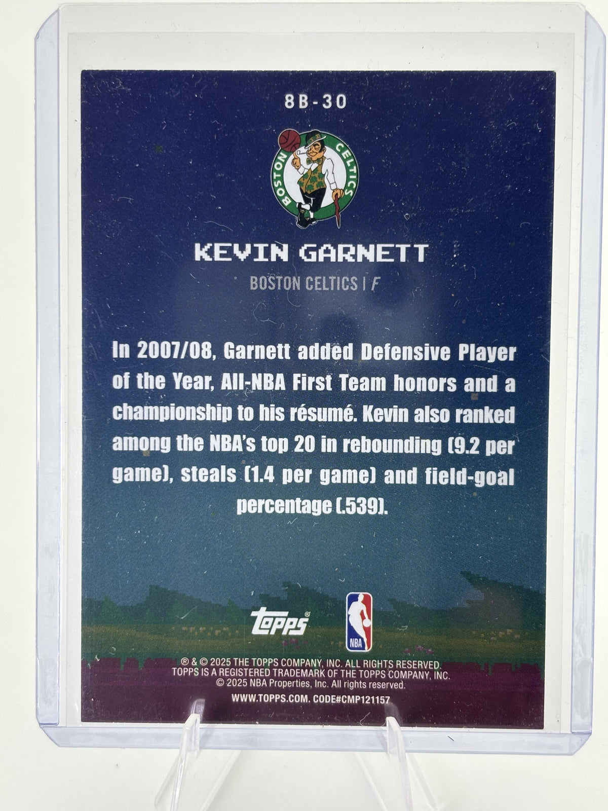 2025-26 Topps #8B-30 Kevin Garnett 8-Bit Ballers Holo Foil