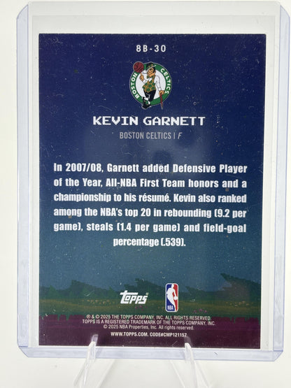 2025-26 Topps #8B-30 Kevin Garnett 8-Bit Ballers Holo Foil