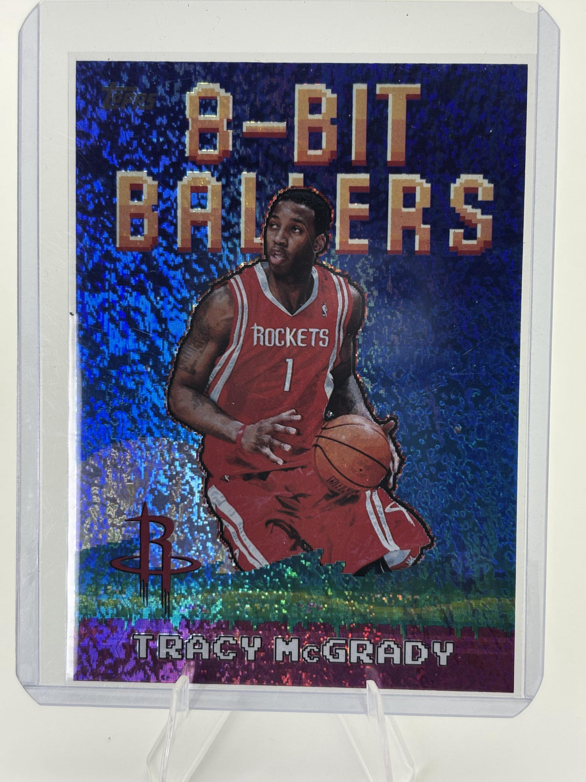 2025-26 Topps #8B-27 Tracy McGrady 8-Bit Ballers Holo Foil