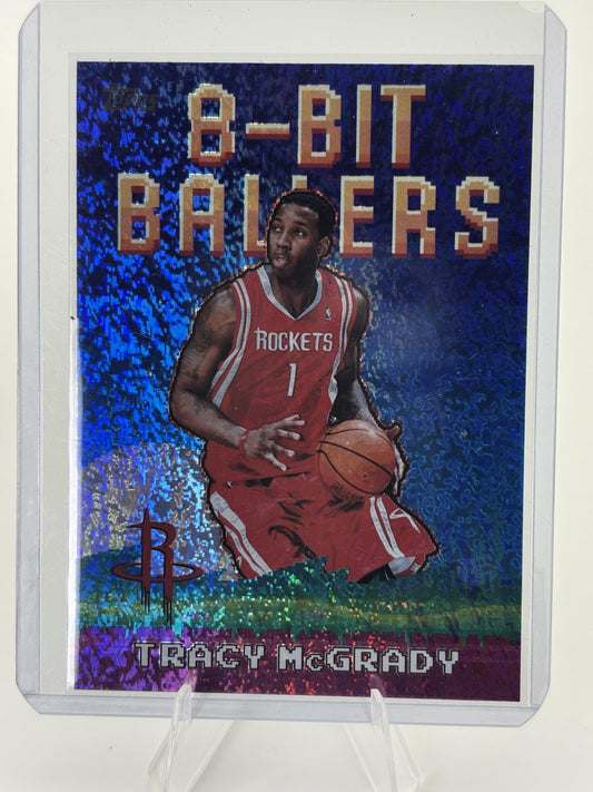 2025-26 Topps #8B-27 Tracy McGrady 8-Bit Ballers Holo Foil
