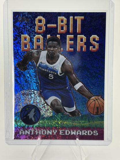 2025-26 Topps #8B-18 Anthony Edwards 8-Bit Ballers Holo Foil