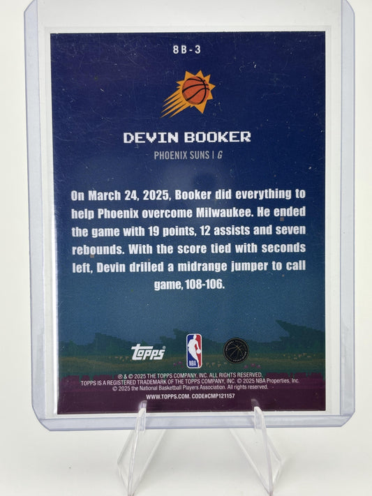 2025-26 Topps #8B-3 Devin Booker 8-Bit Ballers Holo Foil