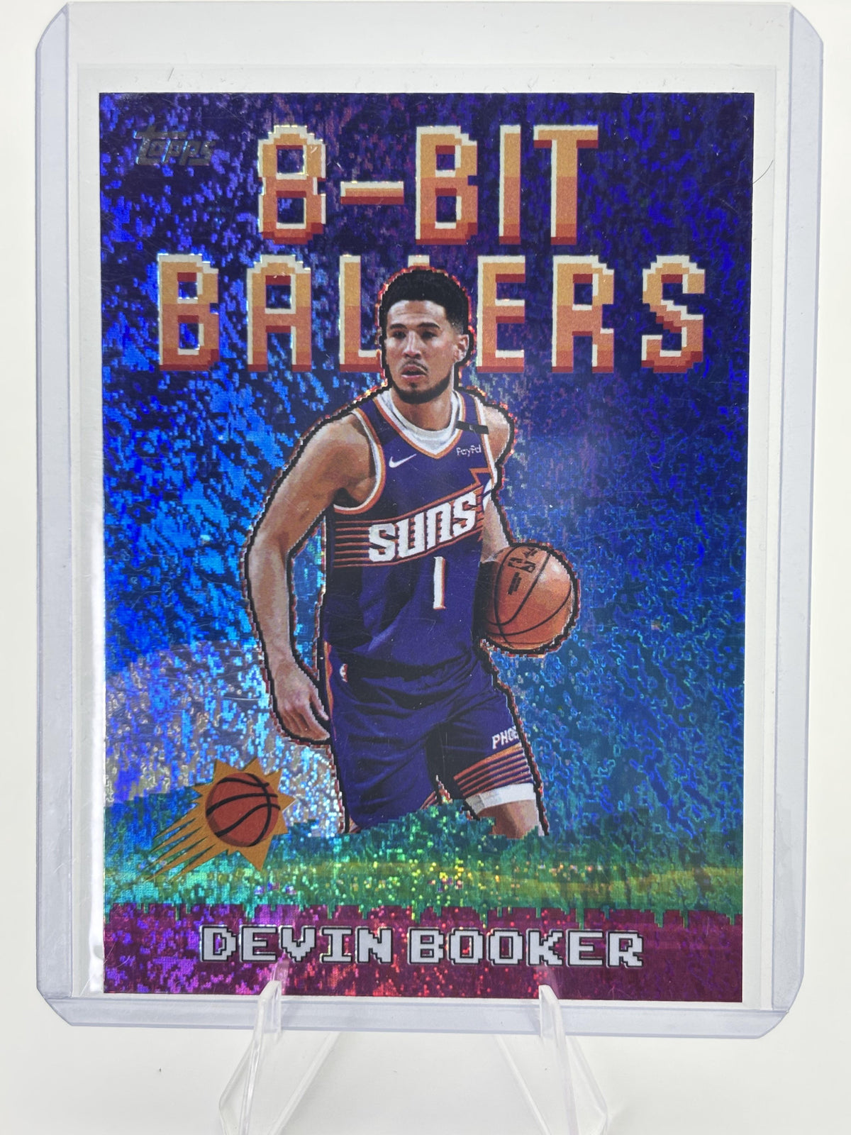 2025-26 Topps #8B-3 Devin Booker 8-Bit Ballers Holo Foil