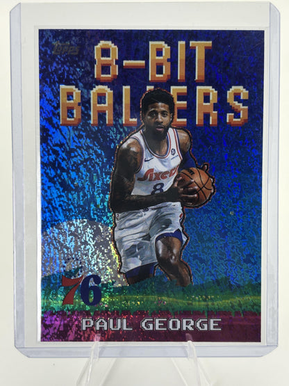 2025-26 Topps #8B-7 Paul George 8-Bit Ballers Holo Foil