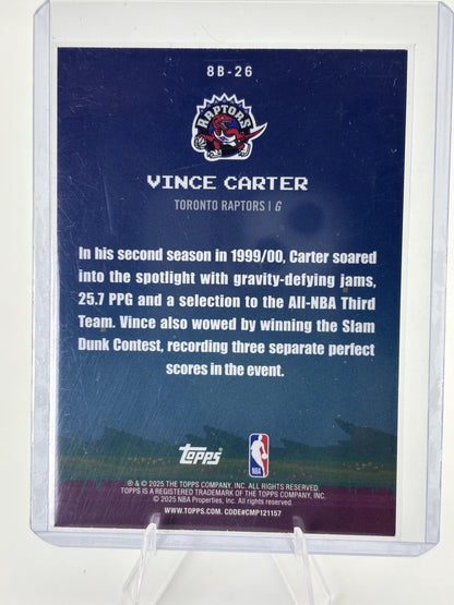 2025-26 Topps #8B-26 Vince Carter 8-Bit Ballers Holo Foil